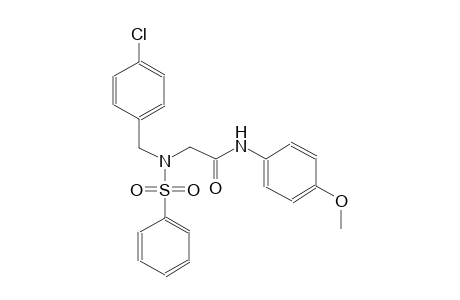 2-[(4-chlorobenzyl)(phenylsulfonyl)amino]-N-(4-methoxyphenyl)acetamide