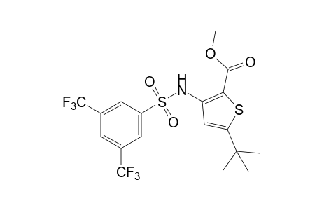 5-tert-BUTYL-3-(alpha,alpha,alpha,alpha',alpha',alpha'-HEXAFLUORO-3,5-XYLENESULFONAMIDO)-2-THIOPHENECARBOXYLIC ACID, METHYL ESTER