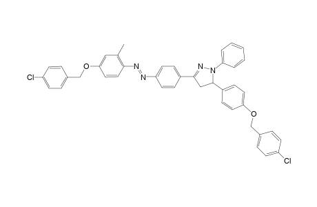 3-[4-[4-(4-CHLOROBENZYLOXY)-2-METHYLPHENYL-AZO]-PHENYL]-5-[PARA-(4-CHLOROBENZYLOXY)-PHENYL]-1-PHENYL-2-PYRAZOLINE