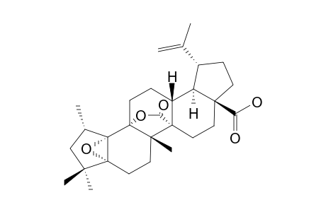 BREYNCEANOTHANOLIC_ACID;5-ALPHA,10-ALPHA-EPOXY-9-ALPHA,27-ALPHA-LACTONE-25-(10->2-ALPHA)-ABEO-A-(1)-NORLUP-20-(29)-EN-28-OIC_ACID