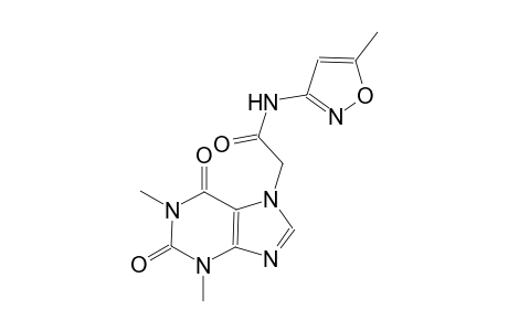 2-(1,3-dimethyl-2,6-dioxo-1,2,3,6-tetrahydro-7H-purin-7-yl)-N-(5-methyl-3-isoxazolyl)acetamide