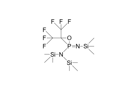2-Bis(trimethylsilyl)amino-3,3-bis(trifluoromethyl)-2-(trimethyl-silylimino)-1,2.lambda./5/-oxaphosphirane