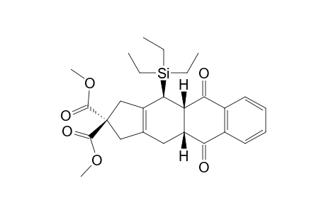 (4aR,10aS,11S)-5,10-diketo-11-triethylsilyl-1,3,4,4a,10a,11-hexahydrocyclopenta[b]anthracene-2,2-dicarboxylic acid dimethyl ester
