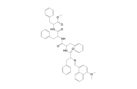 L-Phenylalanine, N-[N-[N-[N-[[4-(dimethylamino)-1-naphthalenyl]methylene]-L-phenylalanyl]-L-phenylalanyl]-L-phenylalanyl]-, methyl ester