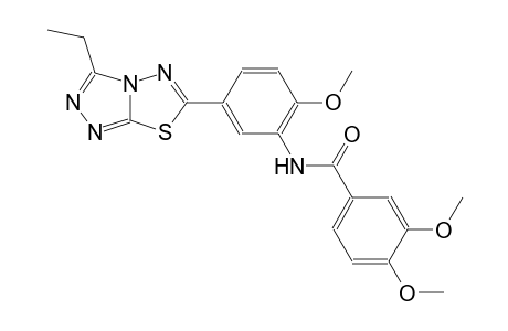 benzamide, N-[5-(3-ethyl[1,2,4]triazolo[3,4-b][1,3,4]thiadiazol-6-yl)-2-methoxyphenyl]-3,4-dimethoxy-