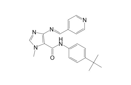 3H-Imidazole-4-carboxylic acid, 3-methyl-5-[(pyridin-4-ylmethylene)amino]-, (4-tert-butylphenyl)amide
