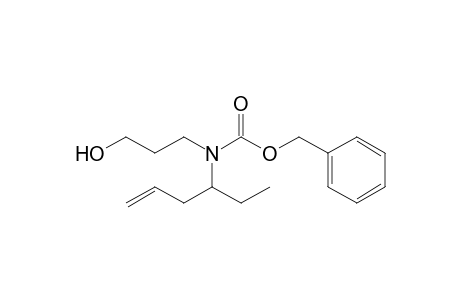 Benzyl hex-5-en-3-yl(3-hydroxypropyl)carbamate