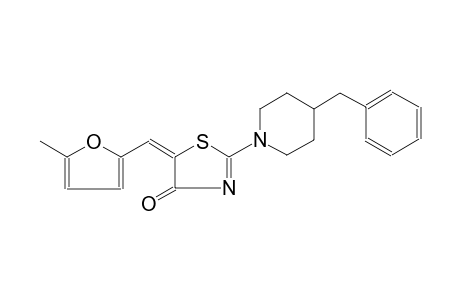 (5E)-2-(4-benzyl-1-piperidinyl)-5-[(5-methyl-2-furyl)methylene]-1,3-thiazol-4(5H)-one