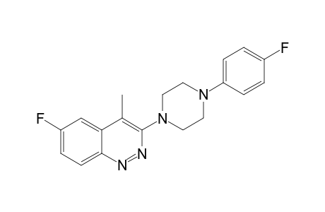 6-FLUORO-3-[4-(4-FLUOROPHENYL)-PIPERAZIN-1-YL]-4-METHYL-CINNOLINE