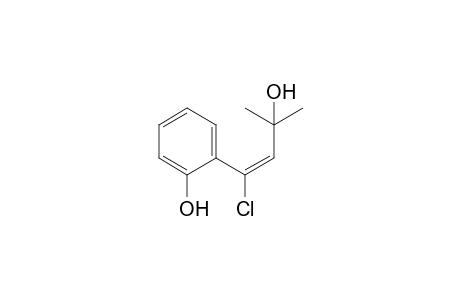 2-[(E)-1-chloranyl-3-methyl-3-oxidanyl-but-1-enyl]phenol