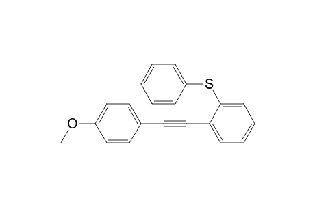 1-(p-Methoxyphenyl)-2-[o-(phenylsulfanyl)phenyl]ethyne
