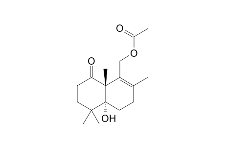 8-(Acetoxymethyl)-4,4,7,8a-tetramethyloctahydronaphthalene-4a-hydroxy-1-one