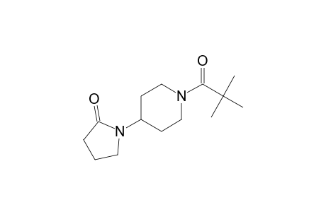 1-(4-Piperidinyl)-2-pyrrolidinone, N-trimethylacetyl-