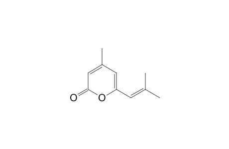 2H-Pyran-2-one, 4-methyl-6-(2-methyl-1-propenyl)-