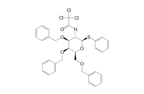 PHENYL-3,4,6-TRI-O-BENZYL-2-DEOXY-2-TRICHLOROACETAMIDO-1-THIO-BETA-D-GALACTOPYRANOSIDE