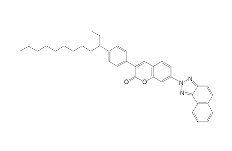 2H-1-benzopyran-2-one, 3-[4-(1-ethyldecyl)phenyl]-7-(2H-naphtho[1,2-d]-1,2,3-triazol-2-yl)-