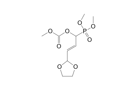 DIMETHYL-[4-(1,3-DIOXAN-1-YL)-1-(METHOXYCARBONYLOXY)-2-BUTENYL]-PHOSPHONATE