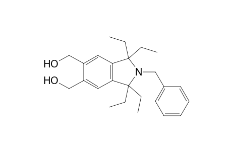 2-Benzyl-1,1,3,3-tetraethyl-5,6-bis(hydroxymethyl)isoindoline