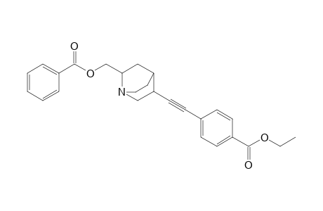 2-Benzoyloxymethyl-5-(4-ethoxycarbonylphenylethynyl)-1-azabicyclo[2.2.2]octane