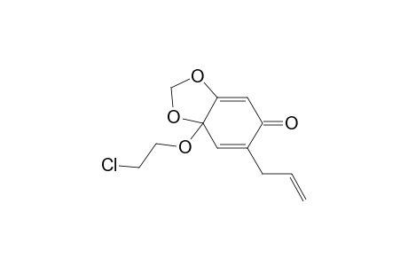 2-Allyl-4-(2-chloroethoxy)-4,5-methylenedioxycyclohexa-2,5-dienone