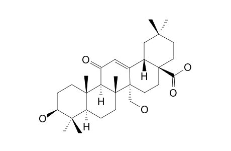 3.beta.,27-Dihydroxy-11-oxoolean-12-en-28-oic acid
