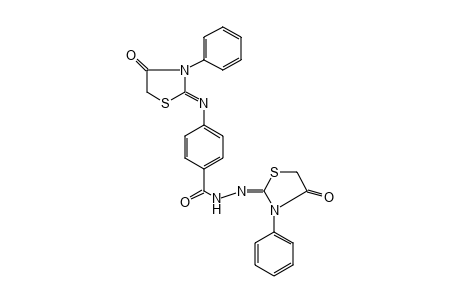 p-[(4-OXO-3-PHENYL-2-THIAZOLIDINYLIDENE)AMINO]BENZOIC ACID, (4-OXO-3-PHENYL-2-THIAZOLIDINYLIDENE)HYDRAZIDE