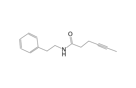 N-(2-phenylethyl)-4-hexynamide