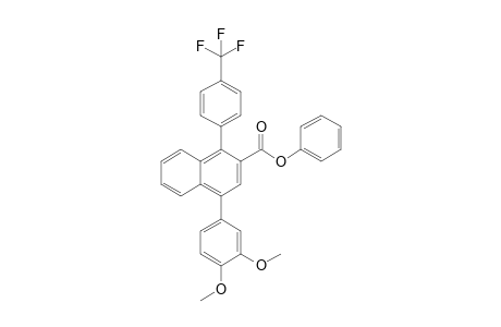 Phenyl 4-(3,4-Dimethoxyphenyl)-1-[4-(trifluoromethyl)phenyl]-2-naphthoate