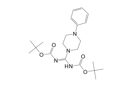 N1,N2-Bis(t-butyloxycarbonyl)-4-phenylpiperazine-1-carboxamidine