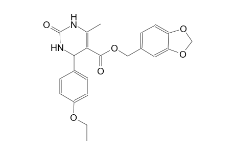 5-pyrimidinecarboxylic acid, 4-(4-ethoxyphenyl)-1,2,3,4-tetrahydro-6-methyl-2-oxo-, 1,3-benzodioxol-5-ylmethyl ester