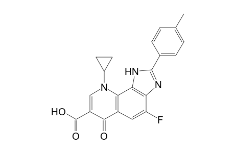 9-Cyclopropyl-4-fluoro-2-(p-methylphenyl)-6-oxo-6,9-dihydro-1H-imidazo[4,5-h]quinoline-7-carboxylic acid