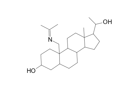 Pregnane-3,20-diol, 19-[(1-methylethylidene)amino]-, (3.beta.)-