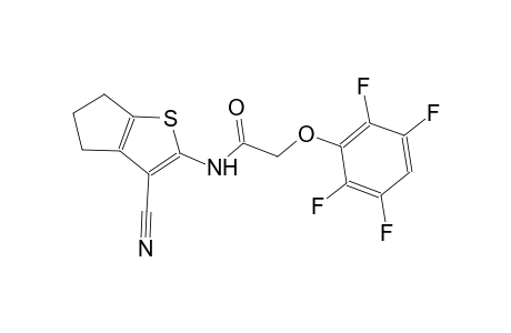 N-(3-cyano-5,6-dihydro-4H-cyclopenta[b]thien-2-yl)-2-(2,3,5,6-tetrafluorophenoxy)acetamide