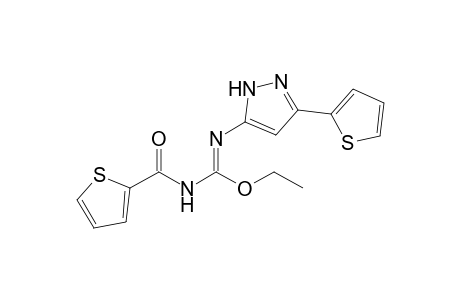 2-Ethyl-1-(2-thenoyl)-3-(3-(2-thienyl)pyrazol-5-yl)isourea