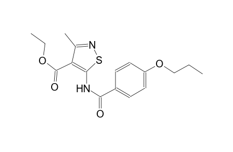 ethyl 3-methyl-5-[(4-propoxybenzoyl)amino]-4-isothiazolecarboxylate