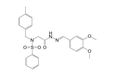 N-{2-[(2E)-2-(3,4-dimethoxybenzylidene)hydrazino]-2-oxoethyl}-N-(4-methylbenzyl)benzenesulfonamide