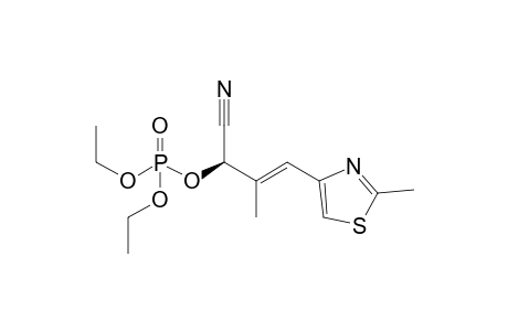 (E,R)-2-(Diethylphosphoryloxy)-3-methyl-4-(2-methyl-4-thiazolyl)but-3-enenitrile