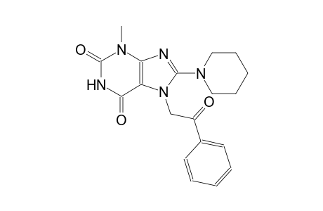 3-methyl-7-(2-oxo-2-phenylethyl)-8-(1-piperidinyl)-3,7-dihydro-1H-purine-2,6-dione