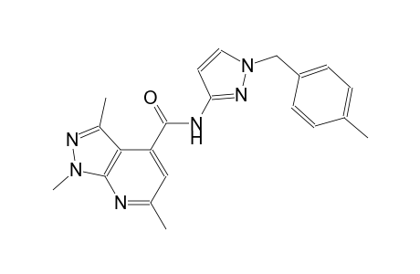 1,3,6-trimethyl-N-[1-(4-methylbenzyl)-1H-pyrazol-3-yl]-1H-pyrazolo[3,4-b]pyridine-4-carboxamide