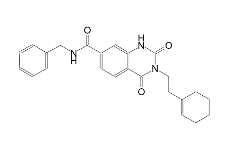 N-benzyl-3-[2-(1-cyclohexen-1-yl)ethyl]-2,4-dioxo-1,2,3,4-tetrahydro-7-quinazolinecarboxamide