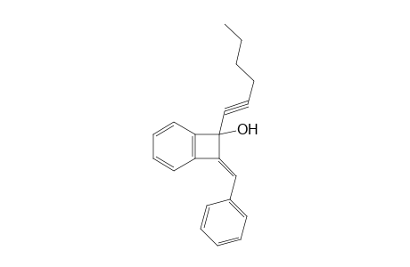 2-Benzylidene-1-(1-hexenyl)benzocyclobuten-1-ol