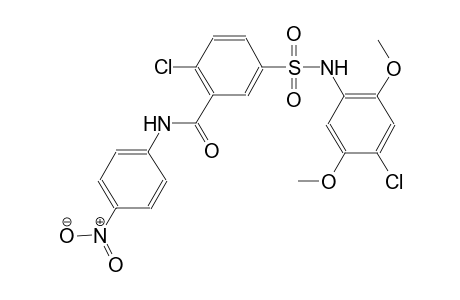benzamide, 2-chloro-5-[[(4-chloro-2,5-dimethoxyphenyl)amino]sulfonyl]-N-(4-nitrophenyl)-