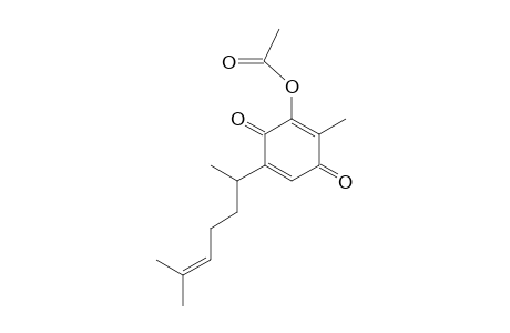 acetic acid [5-(1,5-dimethylhex-4-enyl)-3,6-diketo-2-methyl-1-cyclohexa-1,4-dienyl] ester