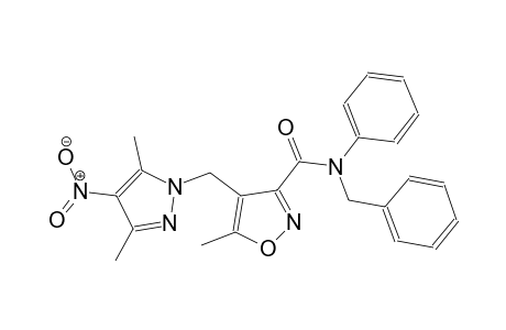 N-benzyl-4-[(3,5-dimethyl-4-nitro-1H-pyrazol-1-yl)methyl]-5-methyl-N-phenyl-3-isoxazolecarboxamide