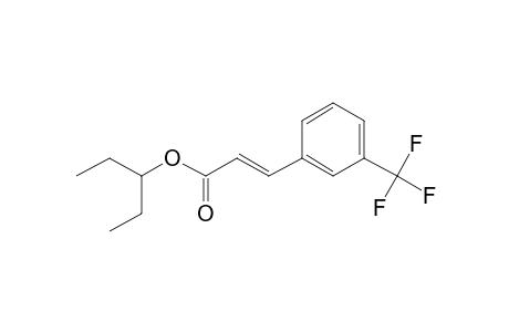 Trans-3-trifluoromethylcinnamic acid, 3-pentyl ester