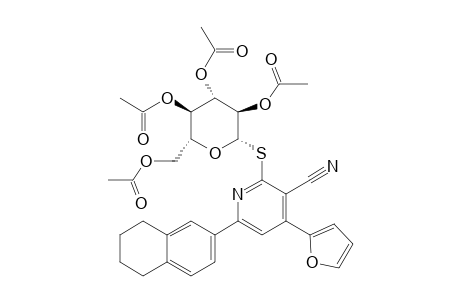 4-(FURAN-2-YL)-6-(1,2,3,4-TETRAHYDRONAPHTHALEN-6-YL)-2-(2',3',4',6'-TETRA-O-ACETYL-BETA-D-GLUCOPYRANOSYL-THIO)-PYRIDINE-3-CARBONITRILE