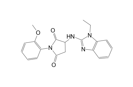 3-[(1-ethyl-1H-benzimidazol-2-yl)amino]-1-(2-methoxyphenyl)-2,5-pyrrolidinedione