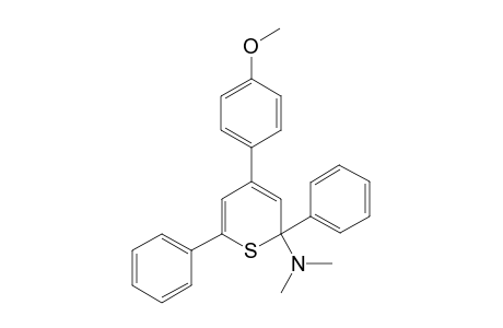 2-Dimethylamino-4-(4-methoxy-phenyl)-2,6-diphenyl-2H-thiopyrane