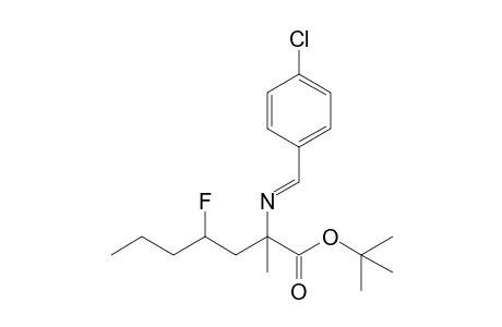 tert-Butyl 2-(p-chlorobenzylideneamino)-4-fluoro-2-methylheptanoate