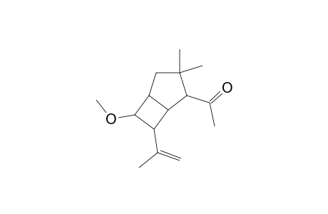 1-(6-isopropenyl-7-methoxy-3,3-dimethyl-4-bicyclo[3.2.0]heptanyl)ethanone